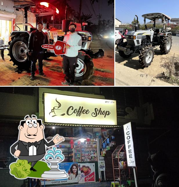The exterior of Coffee shop