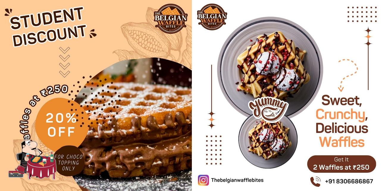 Waffles at The Belgian Waffle Bites Cafe Waffles at The Belgian Waffle Bites Cafe
