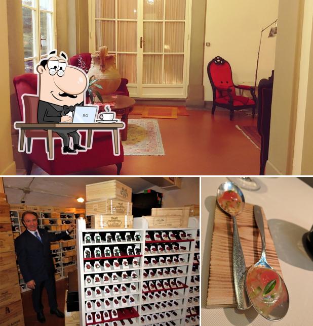 Gli interni di Enoteca Pinchiorri