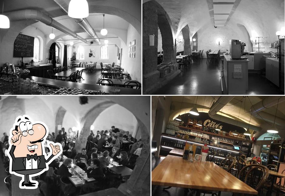 Gli interni di Les Caves