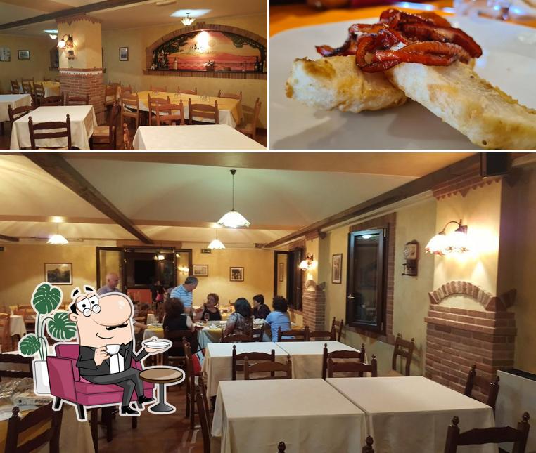 La immagine di interni e cibo da Ristorante Pizzeria La Scaletta