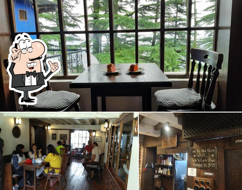 Take a seat at one of the tables at Landour Bakehouse