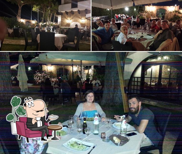 Gli interni di Villa Antigone