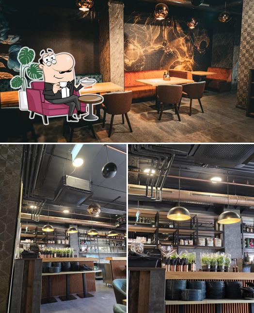 Gli interni di Bocconcino Pizza Bar