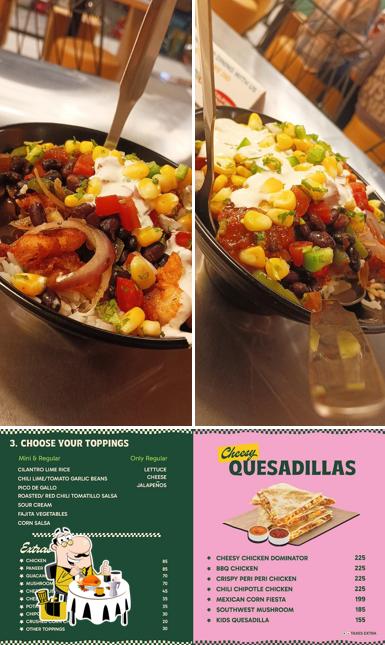 Food at California Burrito Mexican Kitchen @ Perambur