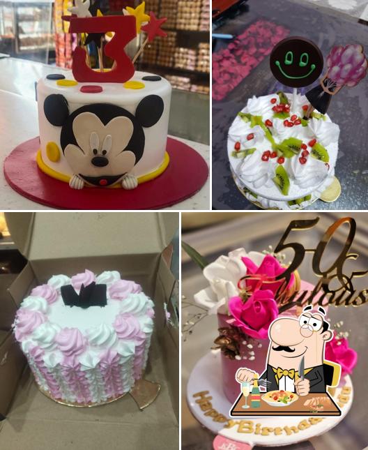 Chocolate mousse at Kumar Bakery