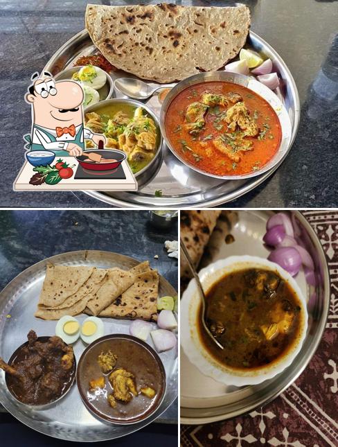 Chicken curry at HOTEL JAGDAMBA