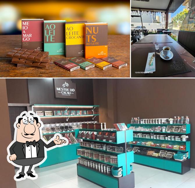 O interior do Mestre do Cacau Chapecó