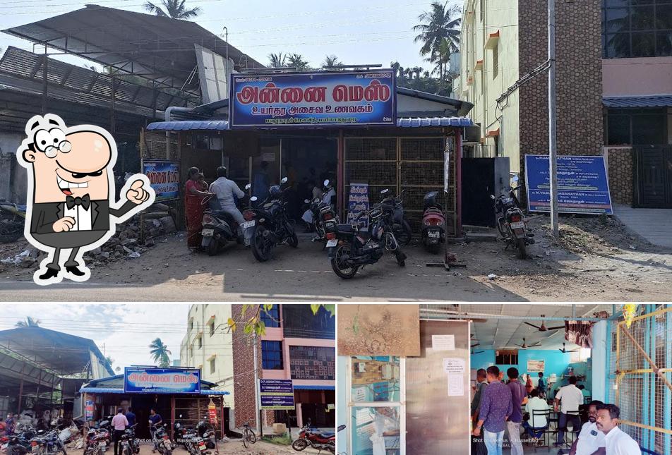 The picture of exterior and interior at Annai Mess