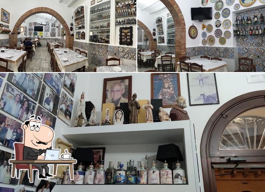 Gli interni di La Trattoria Vecchia Conza