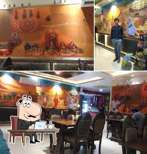 The interior of Rajasthani Rasoi - Best Restaurant In Varanasi
