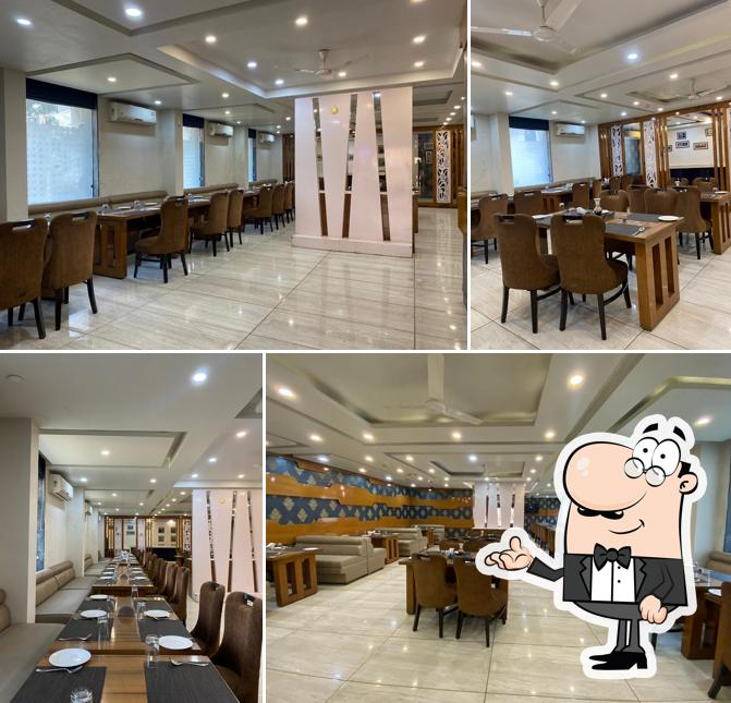 The interior of Blue Moon Restro