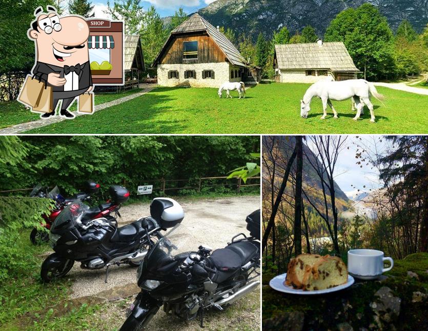 Guarda la parte esterna di Restavracija Pristava Lepena