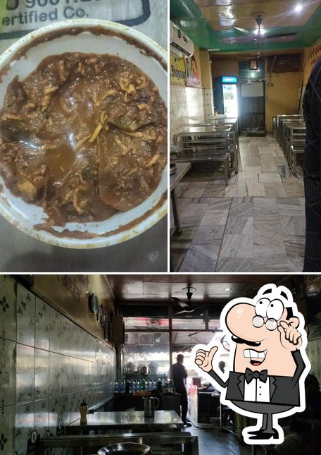 Among various things one can find interior and food at Vrindavan Bhojnalaya