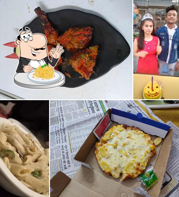 Spaghetti carbonara at Masala Art