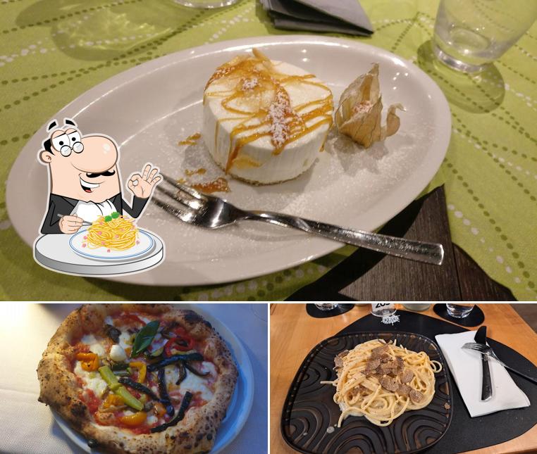 Spaghetti alla carbonara al Pizza Rosso