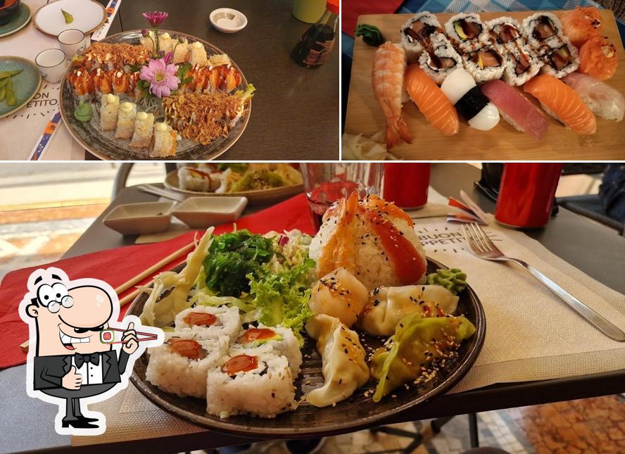 Il sushi è un pasto famoso tipico del Giappone