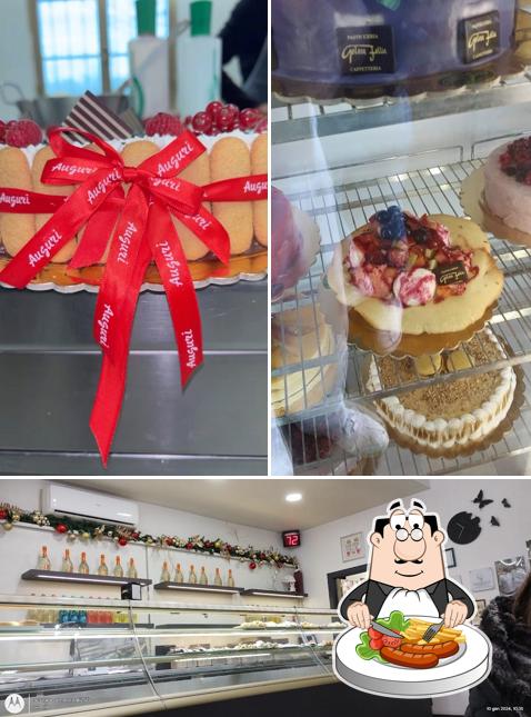 Tra le varie cose da Pasticceria Golose Follie si possono trovare la cibo e interni