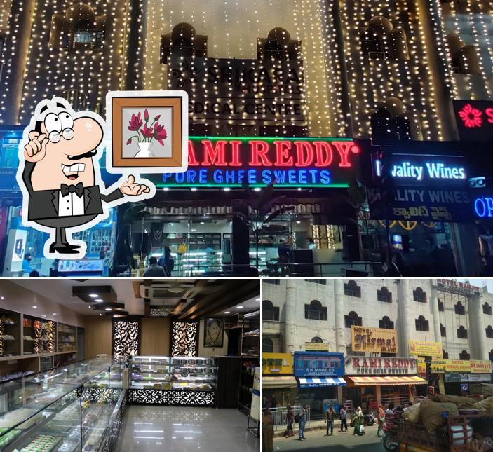 Sri Rami Reddy Pure Ghee Sweets is distinguished by interior and exterior