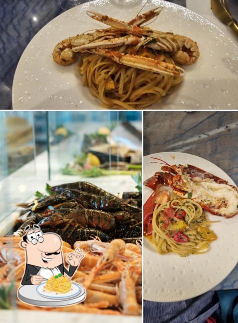 Spaghetti alla carbonara al ABISSI Restaurant & More