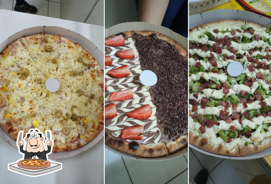 Peça diferentes tipos de pizza