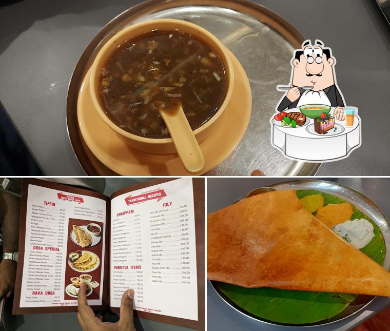 Hot and sour soup at Sri Mu Saravana Bhavan