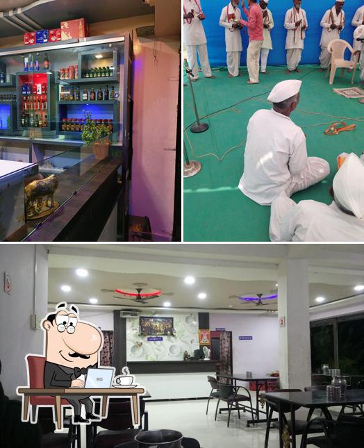 The interior of Hotel Damodhar Veg & Non Veg& Bar