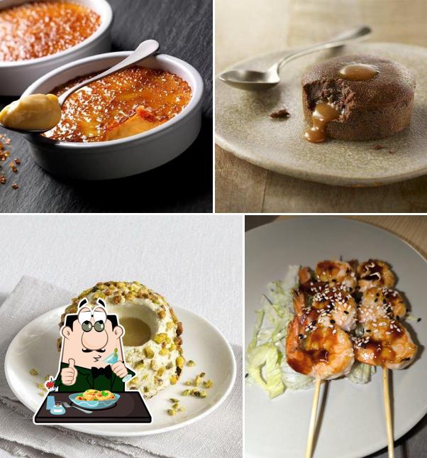 Creme brulee al Take sushi