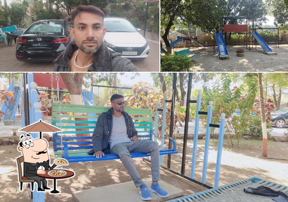 Check out the outside area of Gir lion's cub