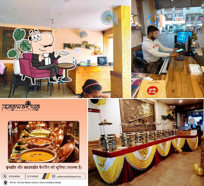 The interior of Saawariya Restaurant & Caterers