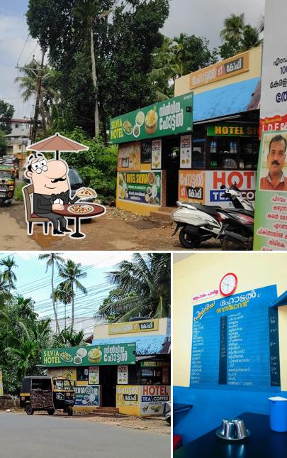 The restaurant's exterior and beverage