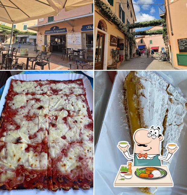 Pizza al taglio da Antonio si caratterizza per la cibo e esterno