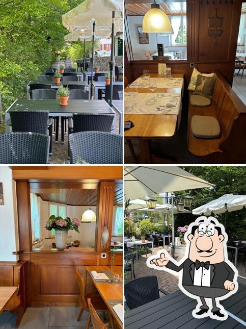 Gli interni di Restaurant zur Rose