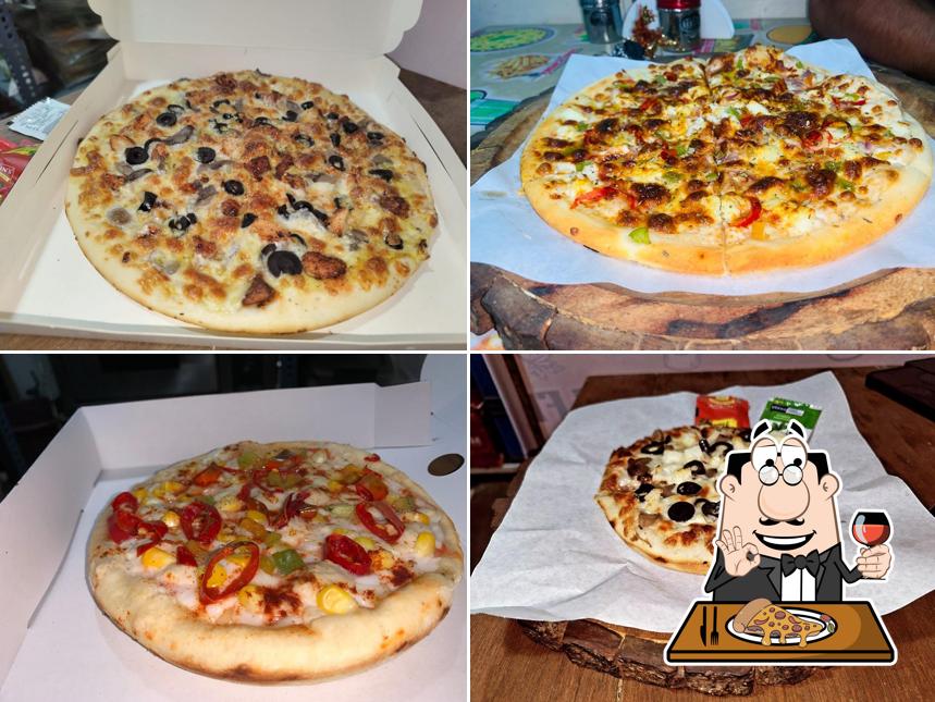 Pick different kinds of pizza