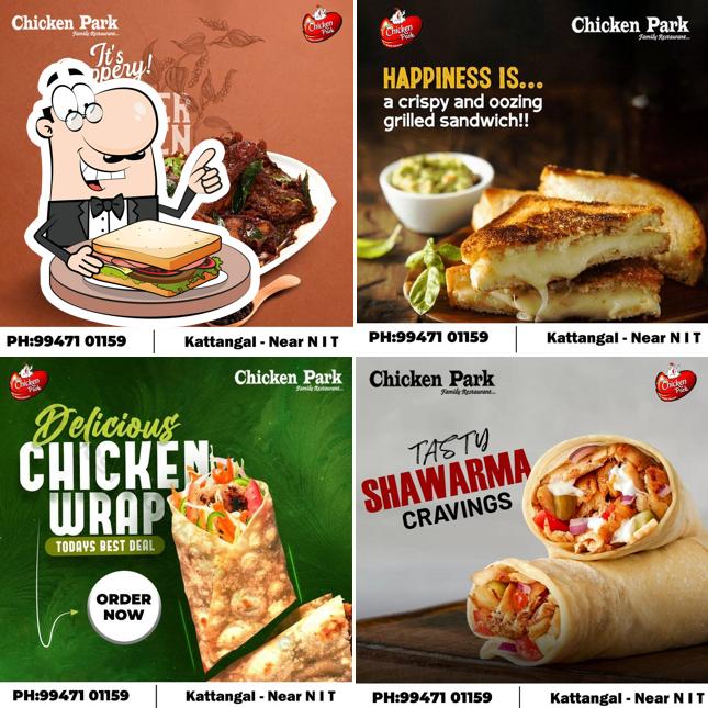 Grilled cheese sandwich at Chicken Park