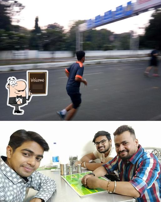 Look at the picture of Friend's Corner