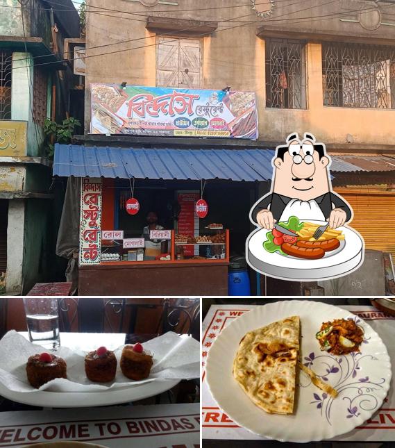 The picture of food and exterior at Bindaas Restaurant