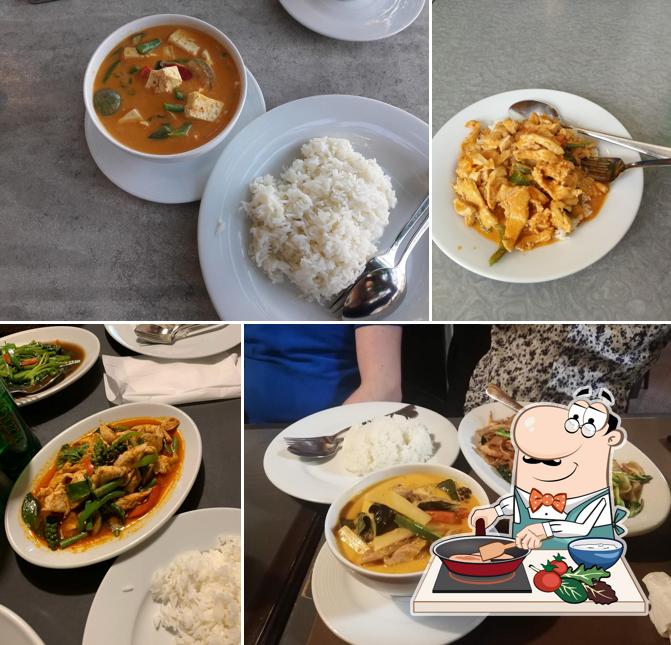 Pollo al curry al Thai Imbiss Restaurant Sarganserhof