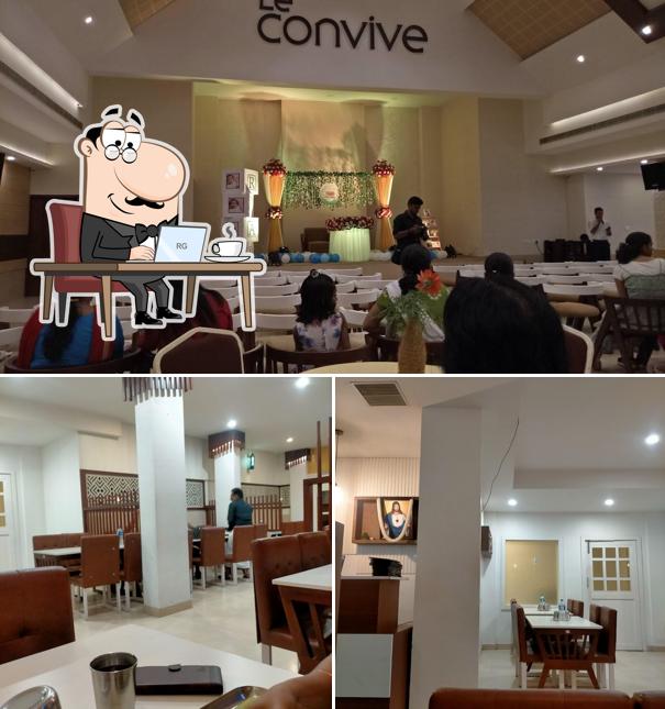 The interior of Hotel Arcadia Avenue Thiruvalla