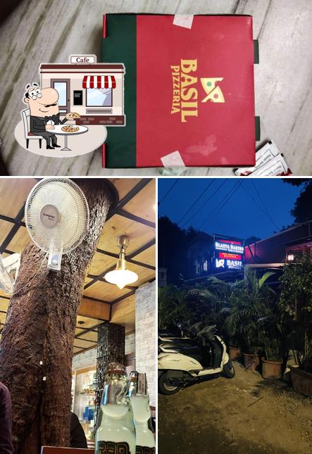 The exterior of Basil Pizzeria