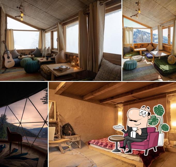 The interior of GlampEco Stays: India's First Unique Luxury Glamping Dome Stay in Sethan, Hamta Manali