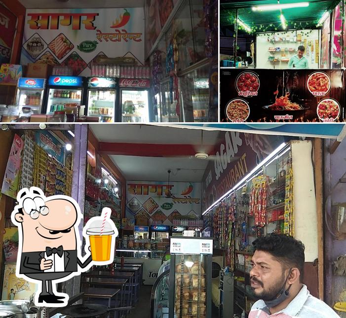 Enjoy a drink at Sagar Family Restaurant