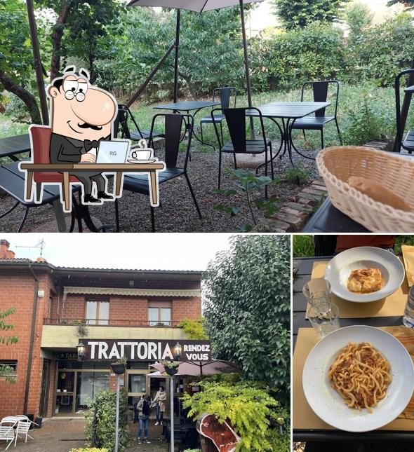 Questa è la immagine che mostra la interni e bevanda di Trattoria Rendez Vous