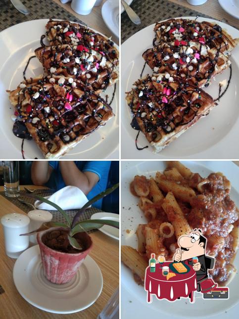 Waffles at White sand Restaurant