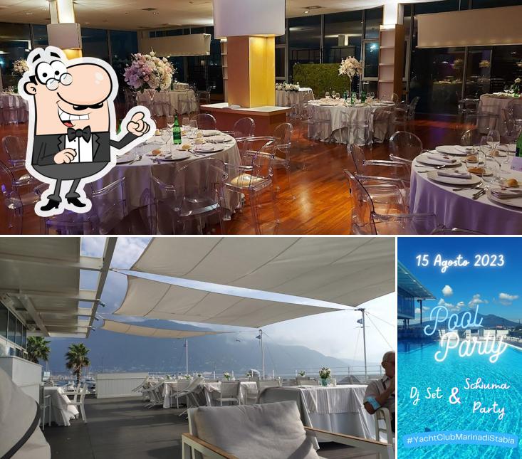Gli interni di Yacht Club Marina di Stabia