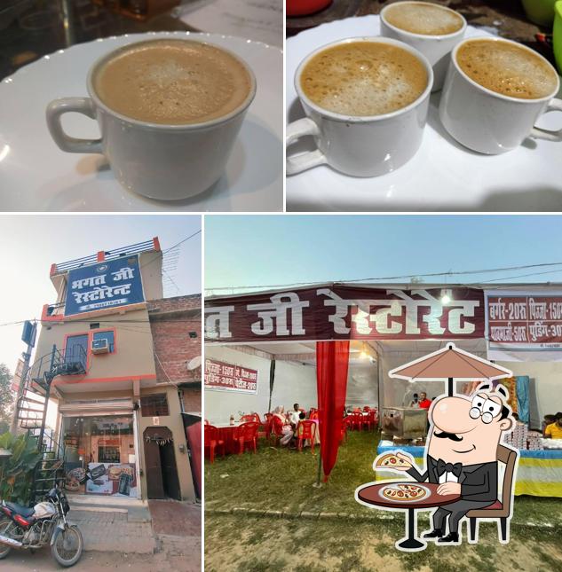 This is the image showing exterior and drink at Bhagat Ji Restaurant