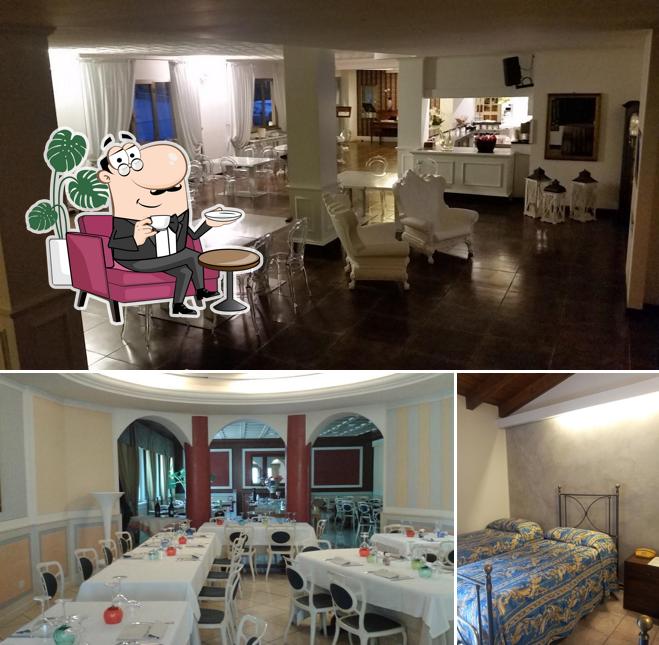Gli interni di La Sosta di Nozza Ristorante Hotel e Catering