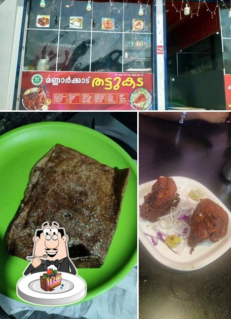 Chocolate cake at Mannarkkad thattukada fast food