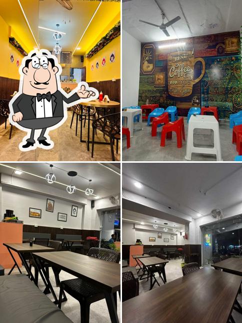 The interior of Urban Theka Cafe & Restaurant Malviya Nagar Jaipur