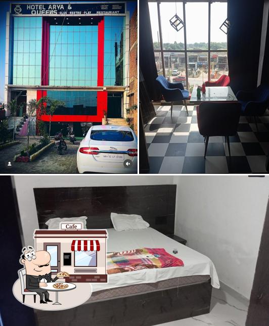 This is the image displaying exterior and interior at Queen’s Club and Restaurant